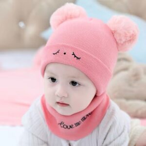 Beanie Wool Cap With Neck Warmer Attached